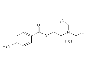 鹽酸普魯卡因結構式